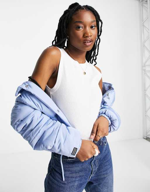 ASOS DESIGN – Biały top bez rękawów z materiału o waflowej fakturze
