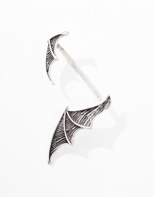 Écarteurs D'oreilles (gauges) En Acier Inoxydable - Forme Chauve-souris Avec Zirconium Cubique - Taille 16G à 1 3/16 Inch (1,2mm à 30mm) - Pour Stretching
