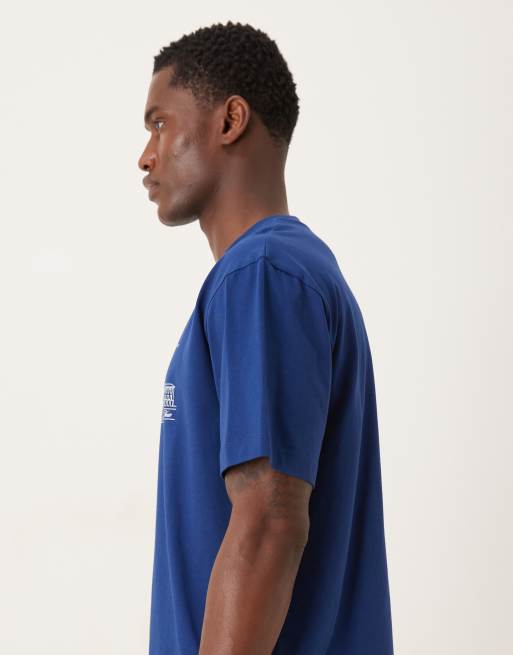 ASOS DESIGN – Blå, avslappnad t-shirt med Paris-tryck, 4 av 5