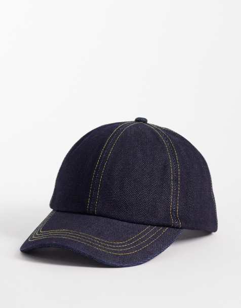 ASOS DESIGN – Blå baseballkeps i denim - view 1