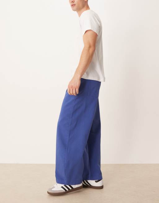 ASOS DESIGN – Blå byxor med barrelben, 3 av 5