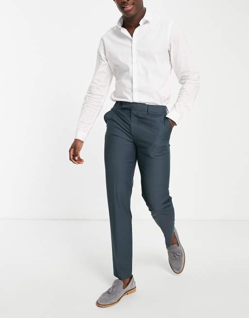 ASOS DESIGN – Blå byxor med smal passform