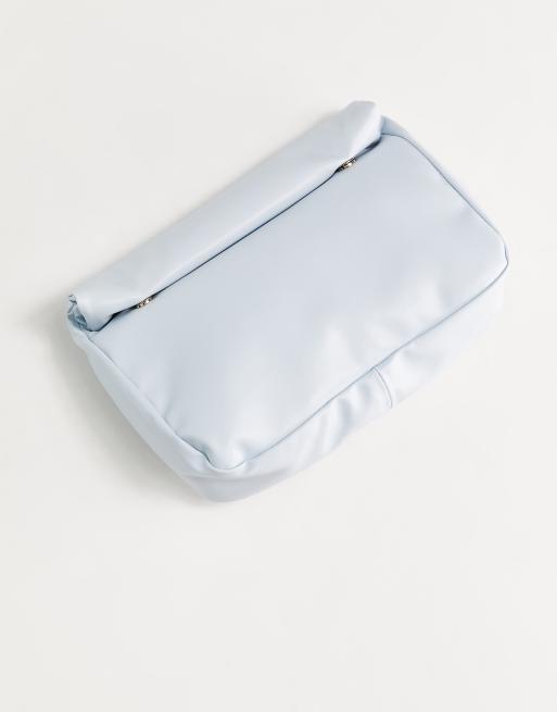 ASOS DESIGN - Blå clutch-taske med rullet top, 3 af 4