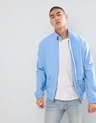 ASOS DESIGN – Blå Harrington-jacka i oversize-modell