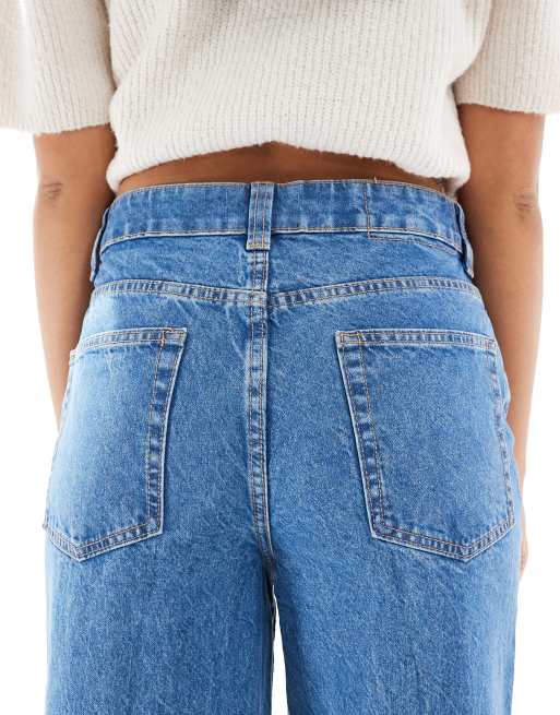 ASOS DESIGN – Blå jeans i dad-modell med vida ben, 5 av 5