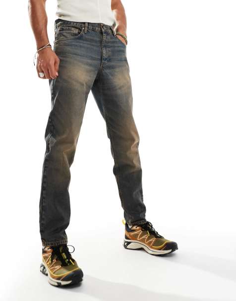 ASOS DESIGN - Blå jeans i tapered fit med tonet vask - view 1
