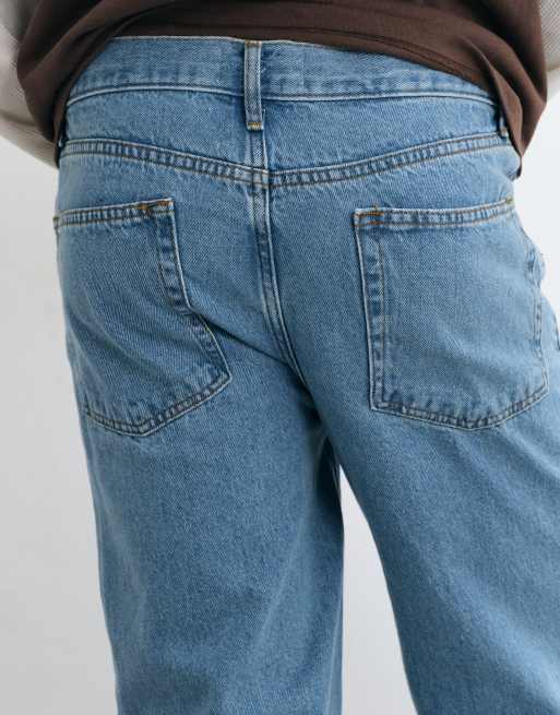 ASOS DESIGN - Blå jeans med lige ben i lys vask, 5 af 5