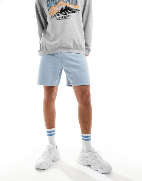 ASOS DESIGN – Blå, kraftiga shorts i oversize - view 1