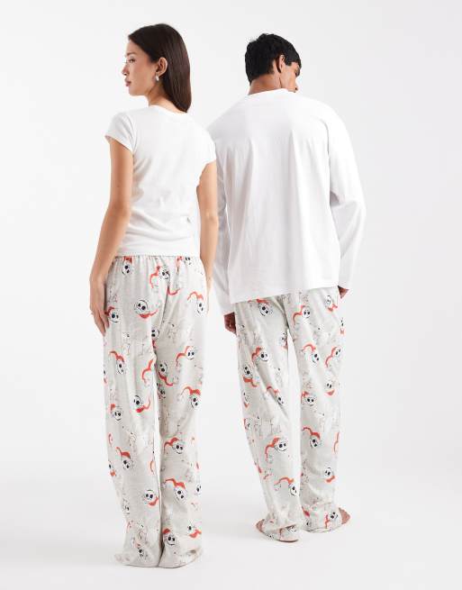 ASOS DESIGN - Blå lounge-bukser med Disneys The Nightmare Before Christmas-print, 3 af 4