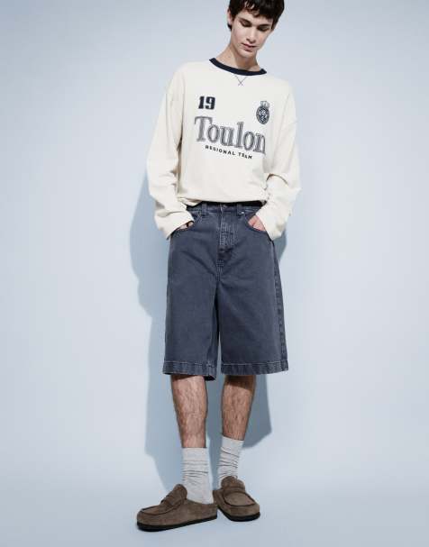 ASOS DESIGN - Blå løstsiddende jorts i denim - view 1