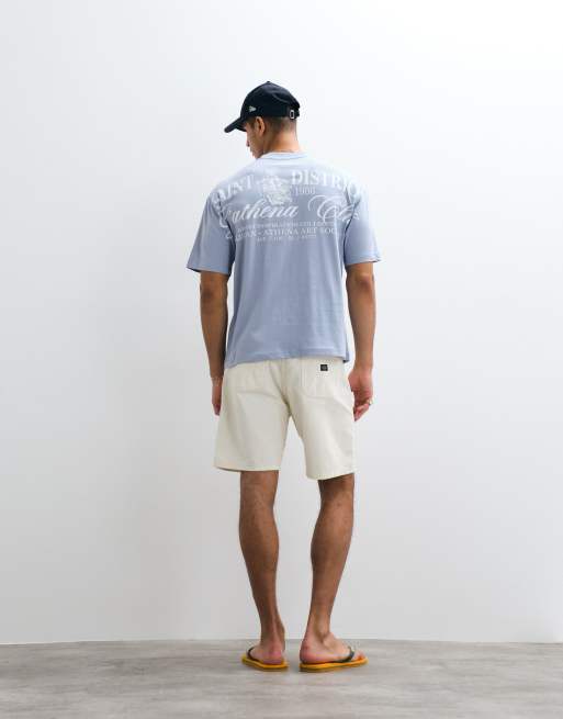 ASOS DESIGN - Blå oversized T-shirt med tekstgrafik, 2 af 5