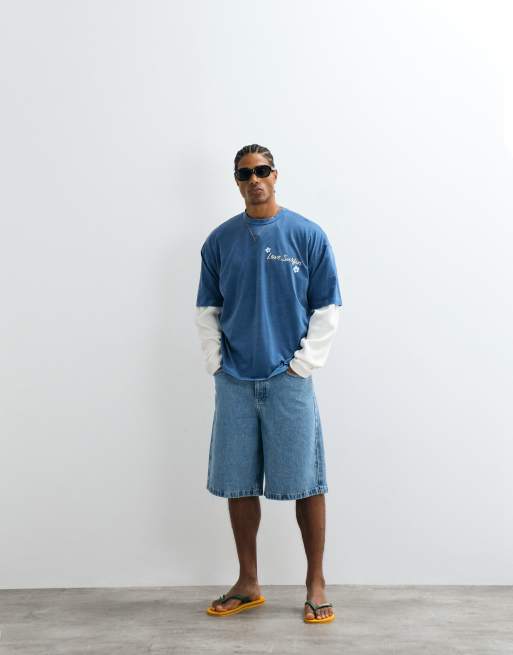 ASOS DESIGN - Blå oversized T-shirt med The Simpsons-print, 4 af 5