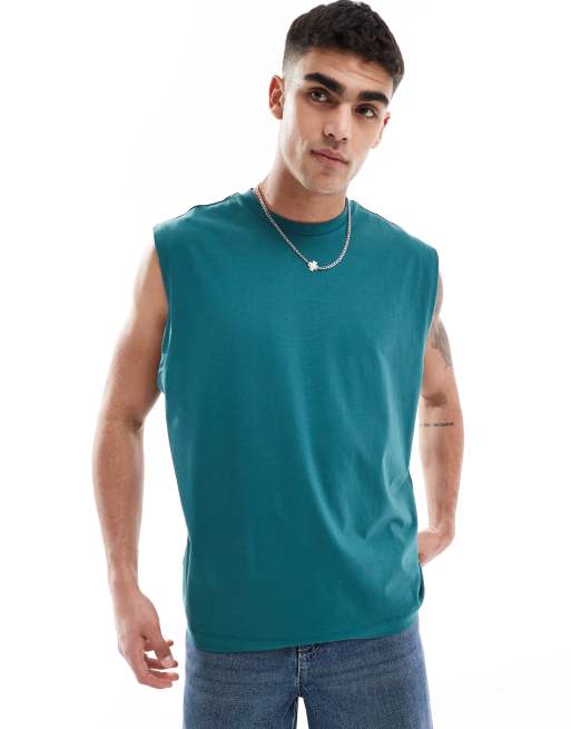 ASOS DESIGN - Blå oversized tanktop