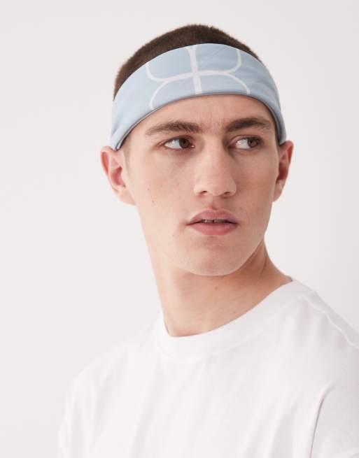 ASOS DESIGN – Blå, paisleymönstrad och schackrutig bandana i bomull , 3 av 3
