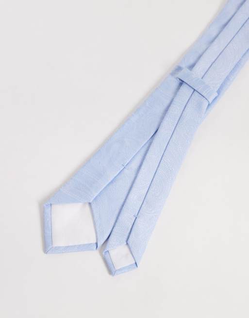 ASOS DESIGN – Blå, paisleymönstrad slips, 3 av 3