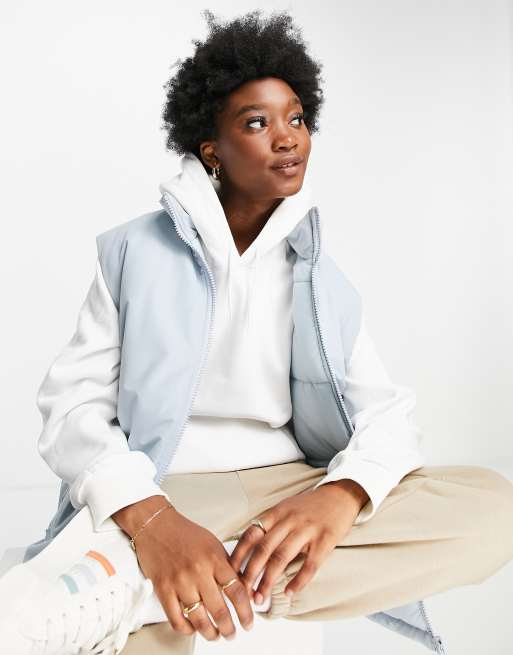 ASOS DESIGN – Blå pufferväst i oversize-modell – MBLÅ
