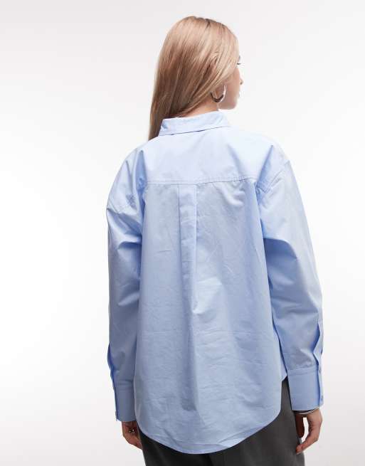ASOS DESIGN – Blå skjorta i oversize, 4 av 4