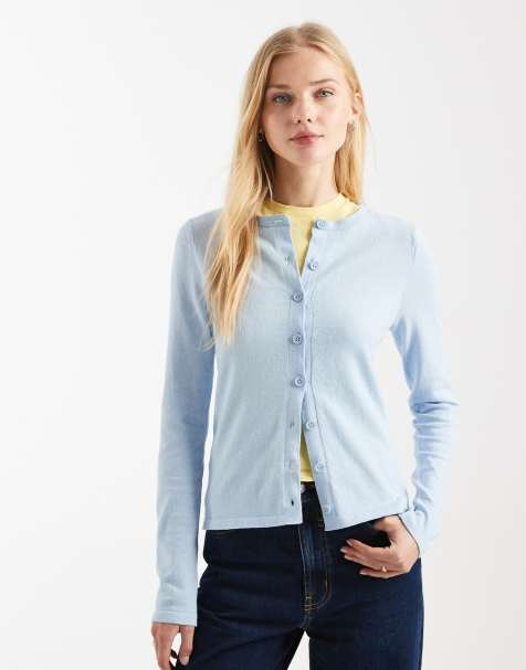 ASOS DESIGN – Blå, stickad kofta, del av set - view 1