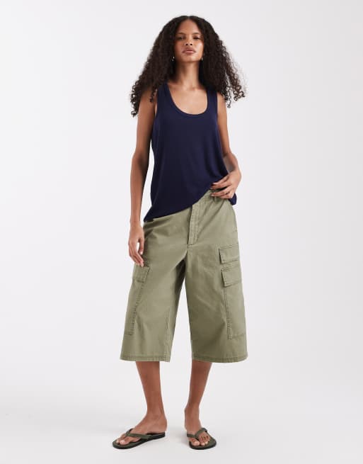ASOS DESIGN - Blå transparent løstsiddende overdel med dyb rund hals, 2 af 4