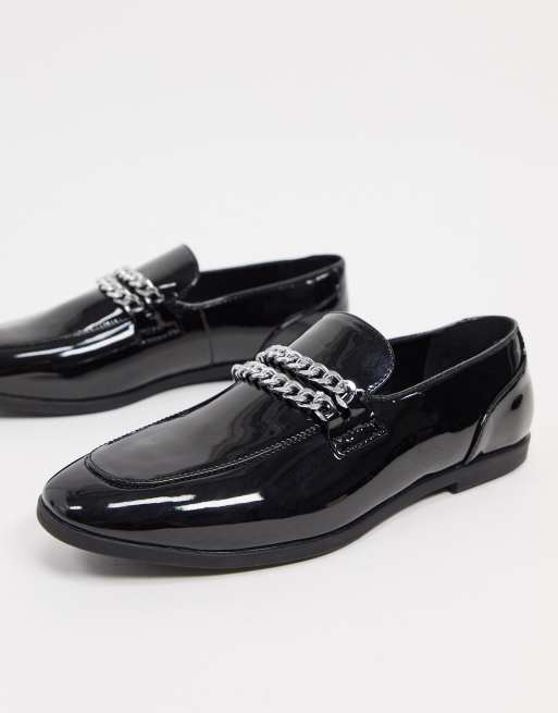 asos patent loafers