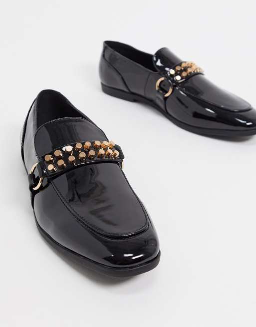 asos patent loafers