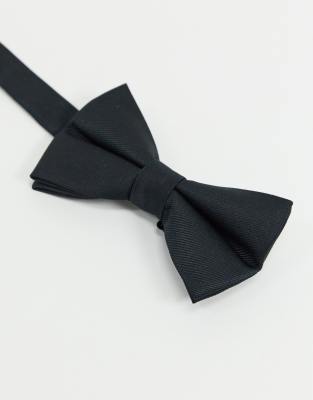 white tie black satin