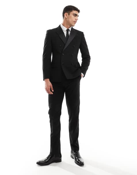 ASOS DESIGN black skinny tuxedo - view 1
