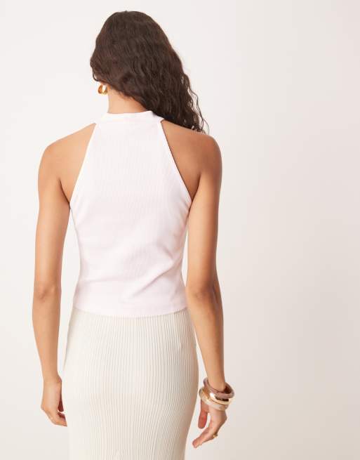ASOS DESIGN – Bladoróżowy prążkowany top o fasonie bokserki, 4 z 4