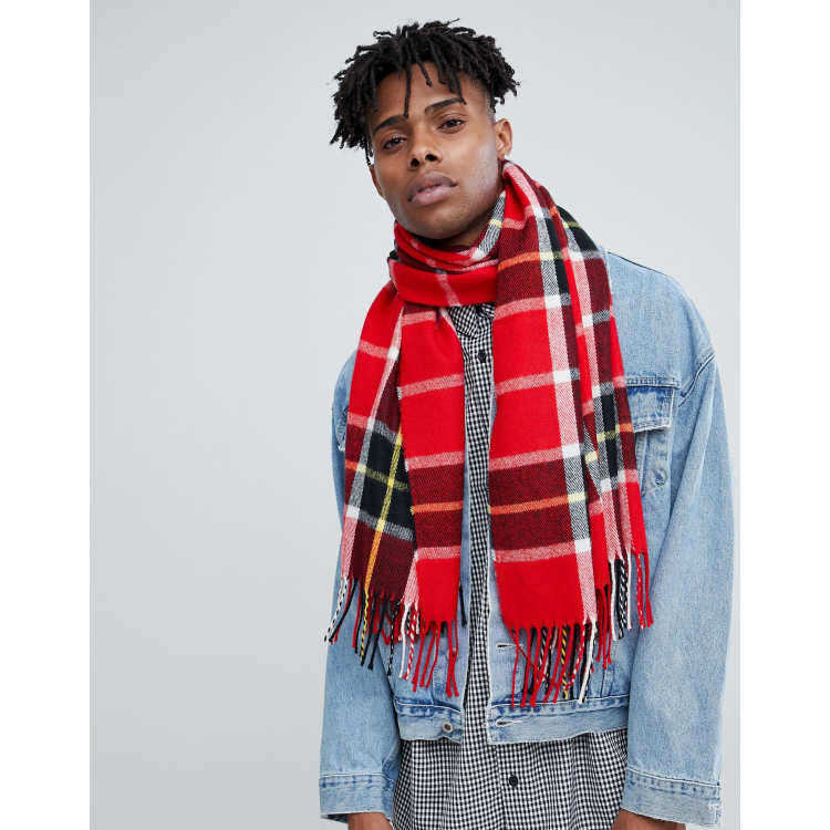 Red tartan best sale blanket scarf