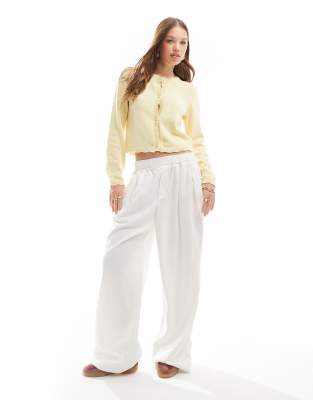 Кардиган ASOS DESIGN blanket stitch лимонного цвета 3790₽