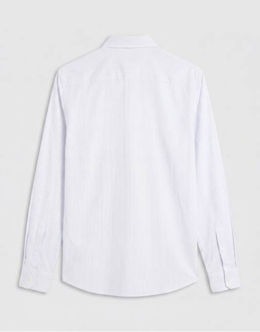 ASOS DESIGN – Blårandig skjorta i regular fit, 7 av 9