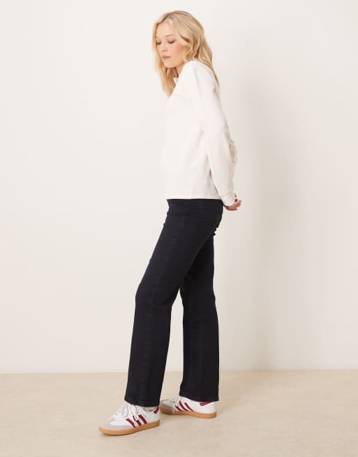 ASOS DESIGN - Blåsorte jeans med lige ben og komfortabel stretch samt snoet syning, 2 af 5