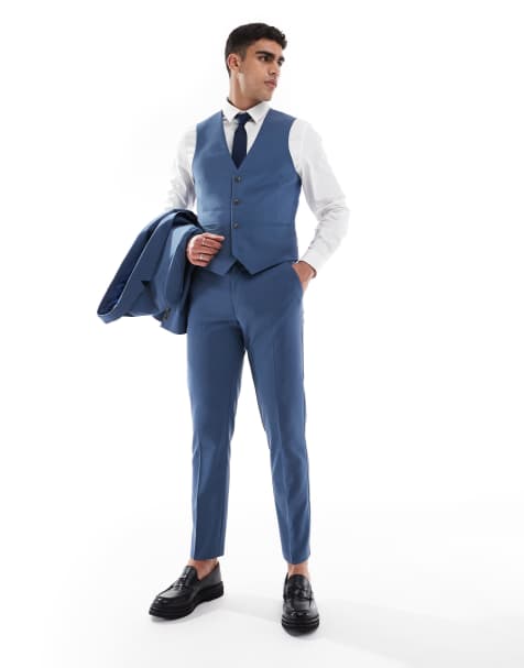 ASOS DESIGN - Blåt skinny-jakkesæt - view 1