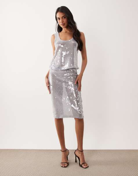 ASOS DESIGN - Blåt sæt med glaspailletter - view 1