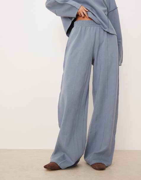 ASOS DESIGN - Blåt sæt med interlock-syninger - view 1