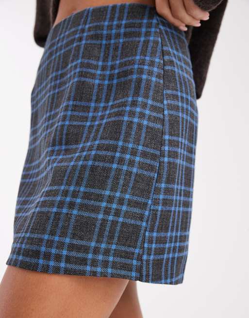ASOS DESIGN – Blau karierter Minirock, 2 von 5