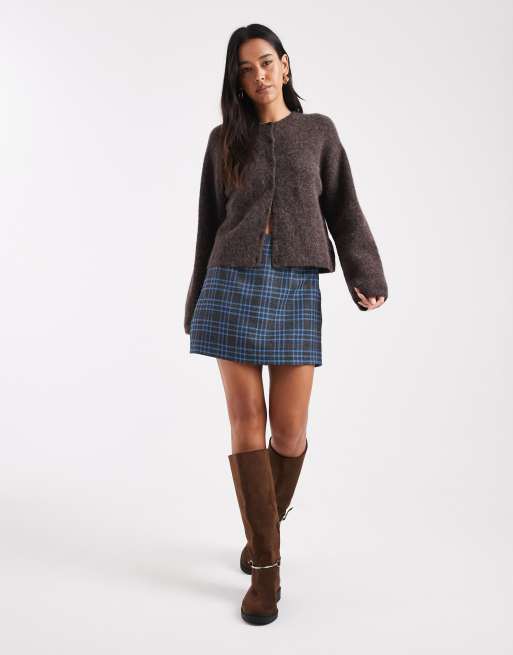 ASOS DESIGN – Blau karierter Minirock, 3 von 5