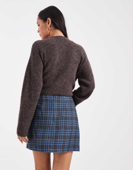 ASOS DESIGN – Blau karierter Minirock, 5 von 5