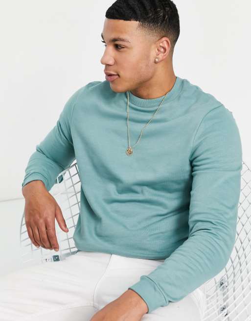 ASOS DESIGN – Blaues Sweatshirt