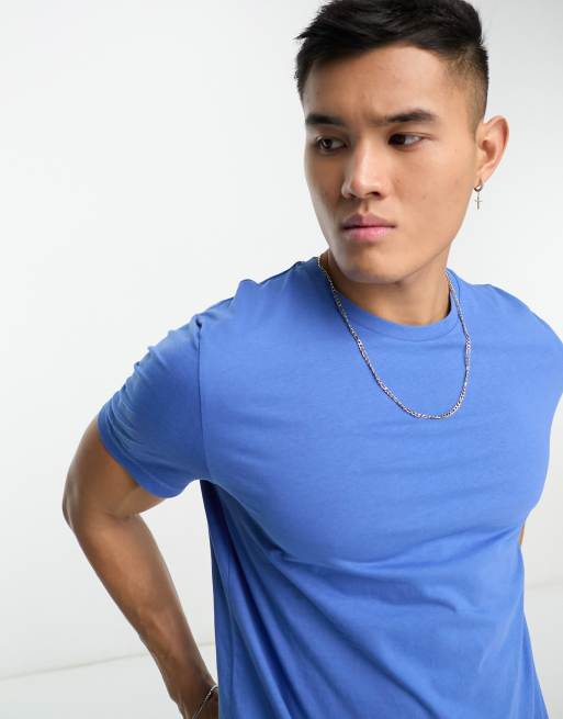 ASOS DESIGN - Blauw T-shirt met ronde hals 