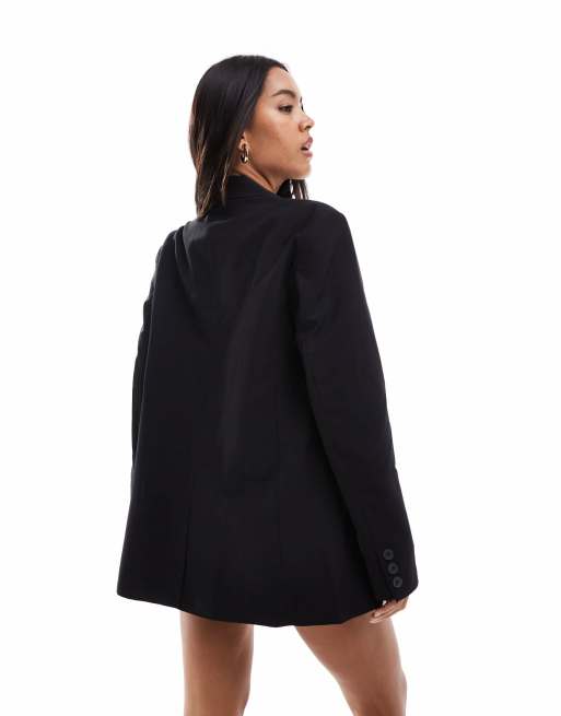 ASOS DESIGN - Blazer à double boutonnage - Noir, 3 de 4