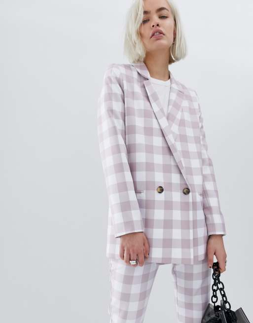 ASOS DESIGN - Costume à grands carreaux vichy , 2 de 3