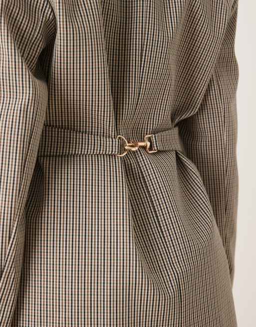 ASOS DESIGN - Blazer ajusté à carreaux avec finitions métalliques, 3 de 4