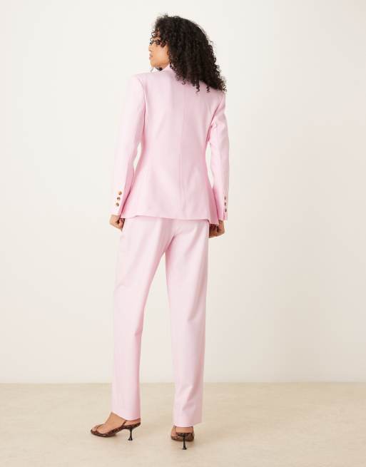 ASOS DESIGN - Blazer ajusté à taille fine avec ourlet découpé - Rose, 2 de 4
