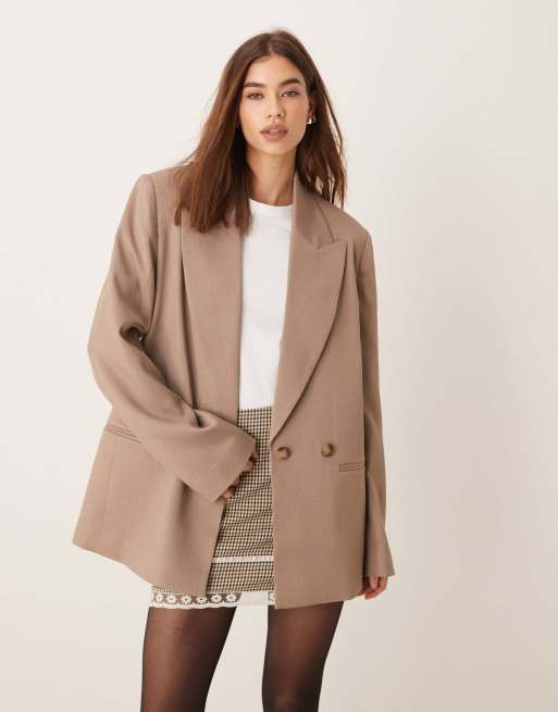 ASOS DESIGN - Blazer color caffè multiposizione