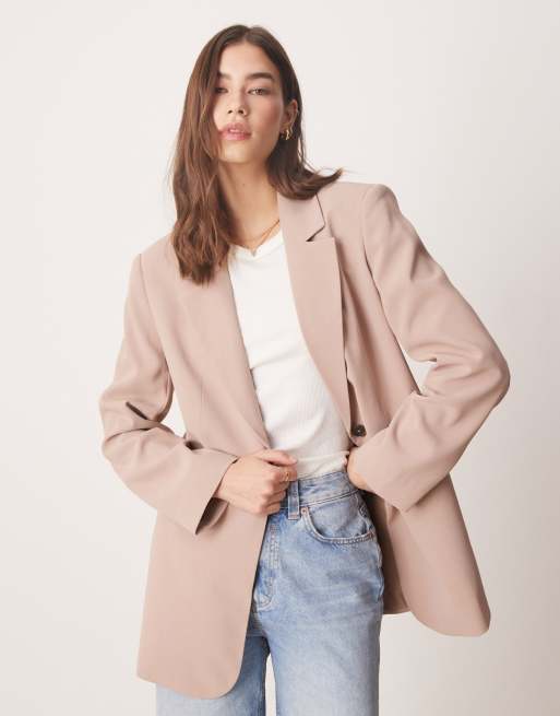 ASOS DESIGN - Blazer comodo sartoriale color mocha