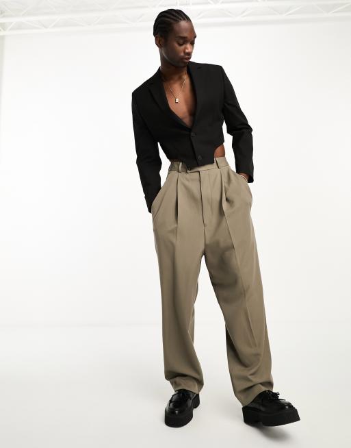 ASOS DESIGN - Blazer court et ajusté avec ourlet en V - Noir, 4 de 5