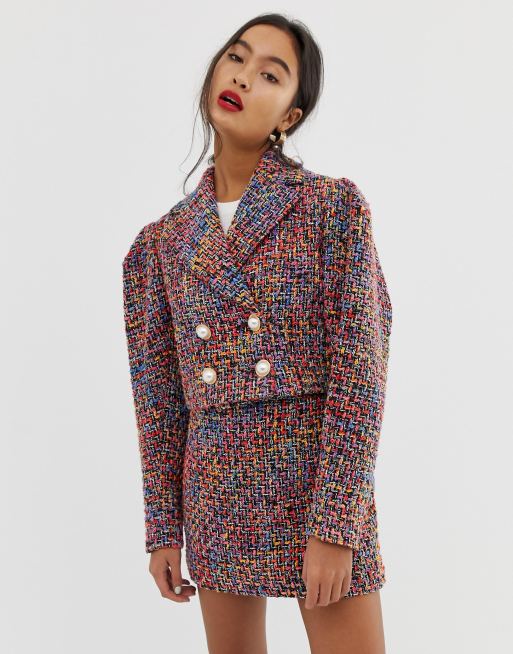 ASOS DESIGN - Abito pop in bouclé, 2 di 3