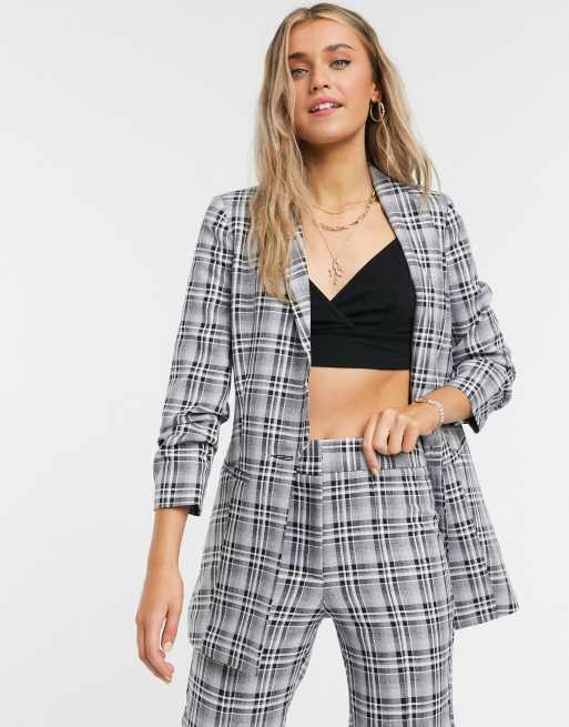 ASOS DESIGN - Abito mix & match a quadri monocromatici, 2 di 3