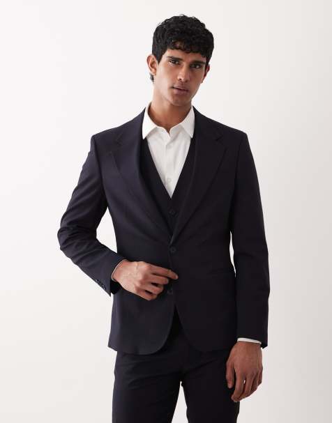ASOS DESIGN - Blazer da abito skinny blu navy - view 1